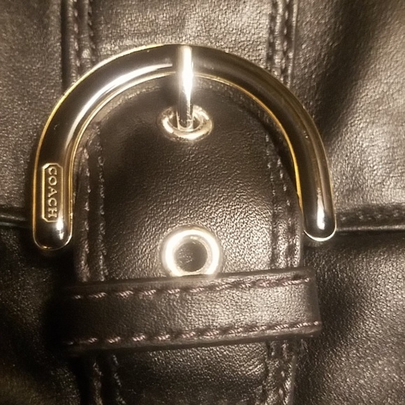 Coach black leather mini bag - Picture 3 of 5